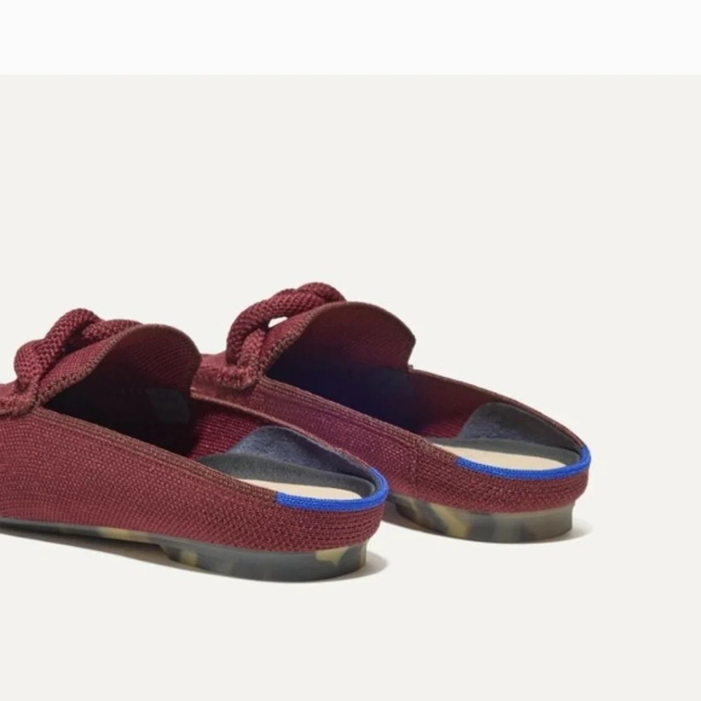 Rothy's The Loafer Mule Auburn Syrah 5 NWOT - Picture 5 of 14